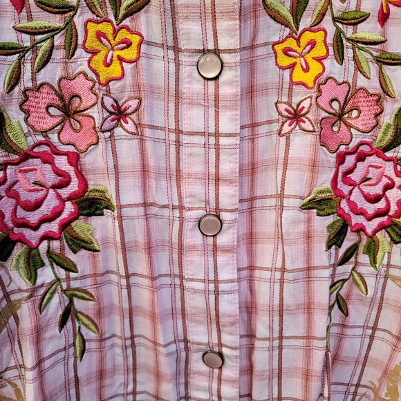 Panhandle Slim Pink Snap Front Shirt - Picture 3 of 7